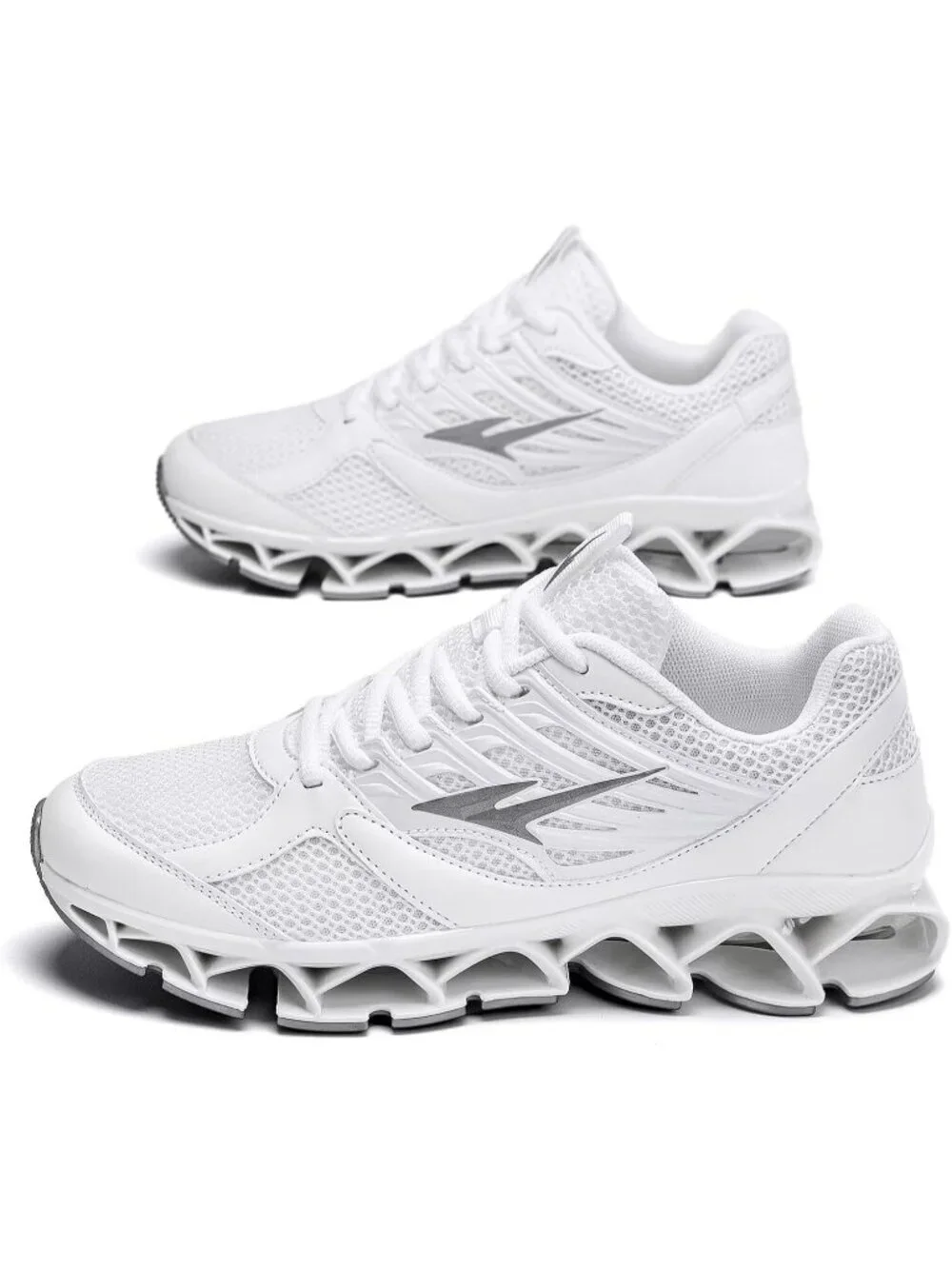 Men's Walking Shoes Casual Fashion Lace Up Blade Tennis White Running Sneakers